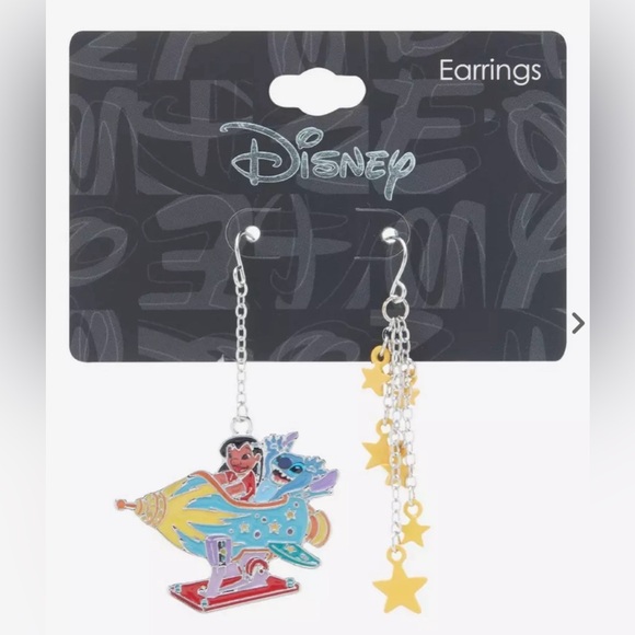 Disney Lilo & Stitch Rocket Ride and Stars Earring Set - Picture 2 of 2